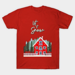 Christmas Lake House - Let it Snow T-Shirt